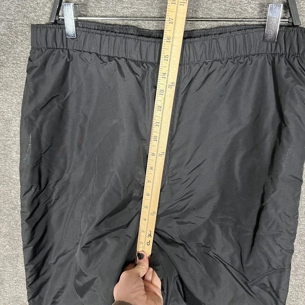Vintage L.L. Bean Pants Mens LT‎ Black Thinsulate Nylon Insulated Snow Ski USA